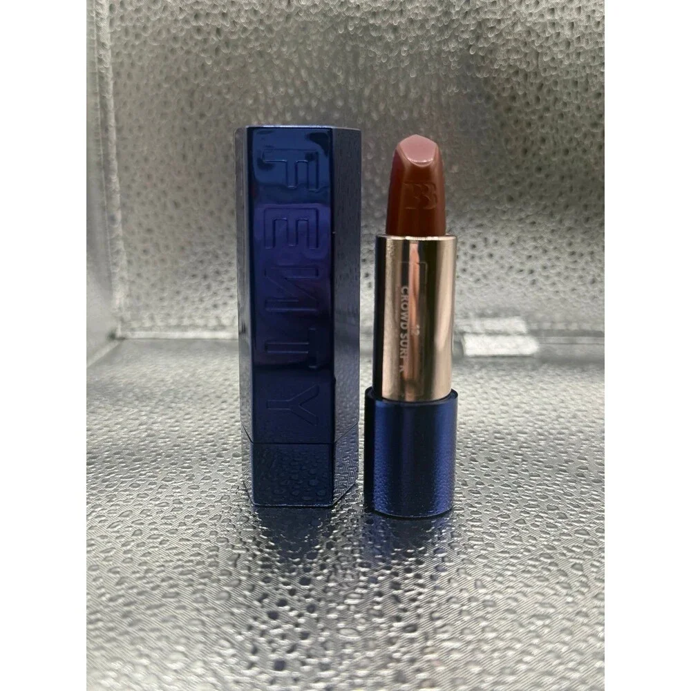 Fenty Beauty Icon Semi-Matte Lipstick-12 Crowd Surf’R w-Navy Shell